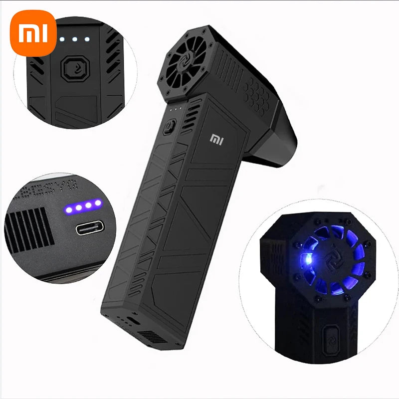 Xiaomi X3 Violent Blower Mini Turbo Jet Fan Handheld 3nd Generation Brushless Motor 130,000 RPM Wind Speed 52m/s Duct Fans