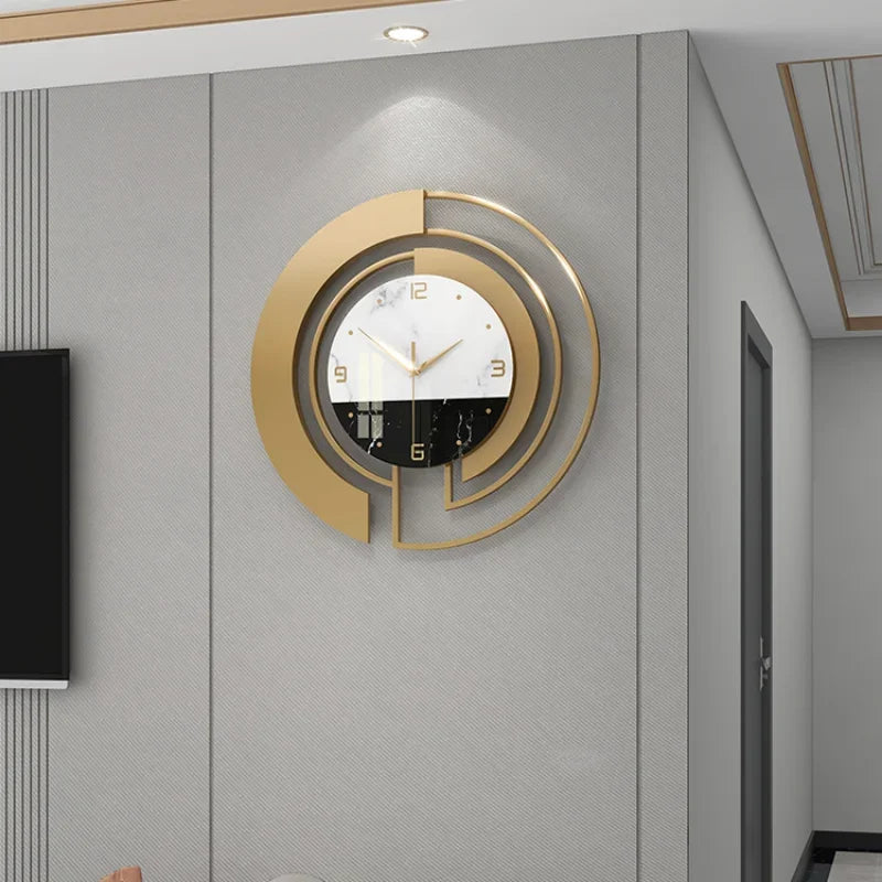 Living Room Light Luxury Wall Clock Fashion Home Clocks Watch Home Decoration Pendant Hotel Lobby Wall Hanging Watch Decor Clock