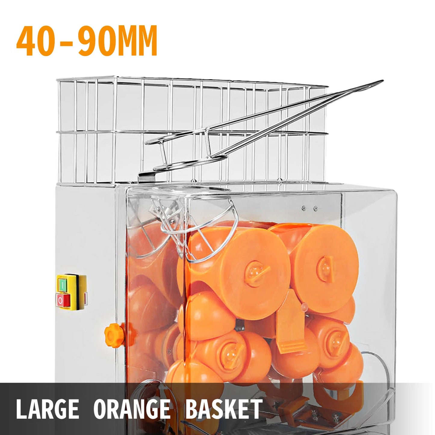 VEVOR 22-30 Pcs/Min Electric Orange Squeezer Juice Fruit Maker Juicer Press Machine Drink for Shop Bar Restaurant Commercial Use