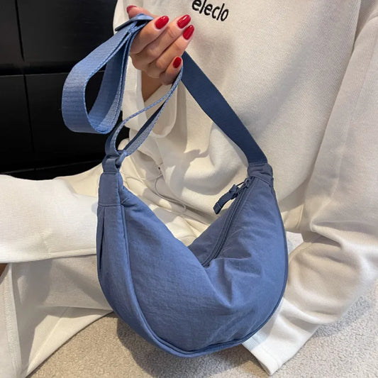 Bolso cruzado Hobos informal de nailon para mujer, bolsos de hombro de diseñador, bolso de mano de gran capacidad, bolso de viaje para mujer, bolsos femeninos 2023