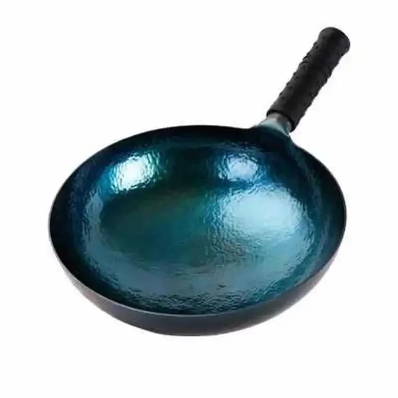 Poêle en fer faite à la main de haute qualité sans revêtement Wok de santé poêle antiadhésive cuisinière à gaz cuisinière à induction général Zhangqiu fer Wok 36 CM