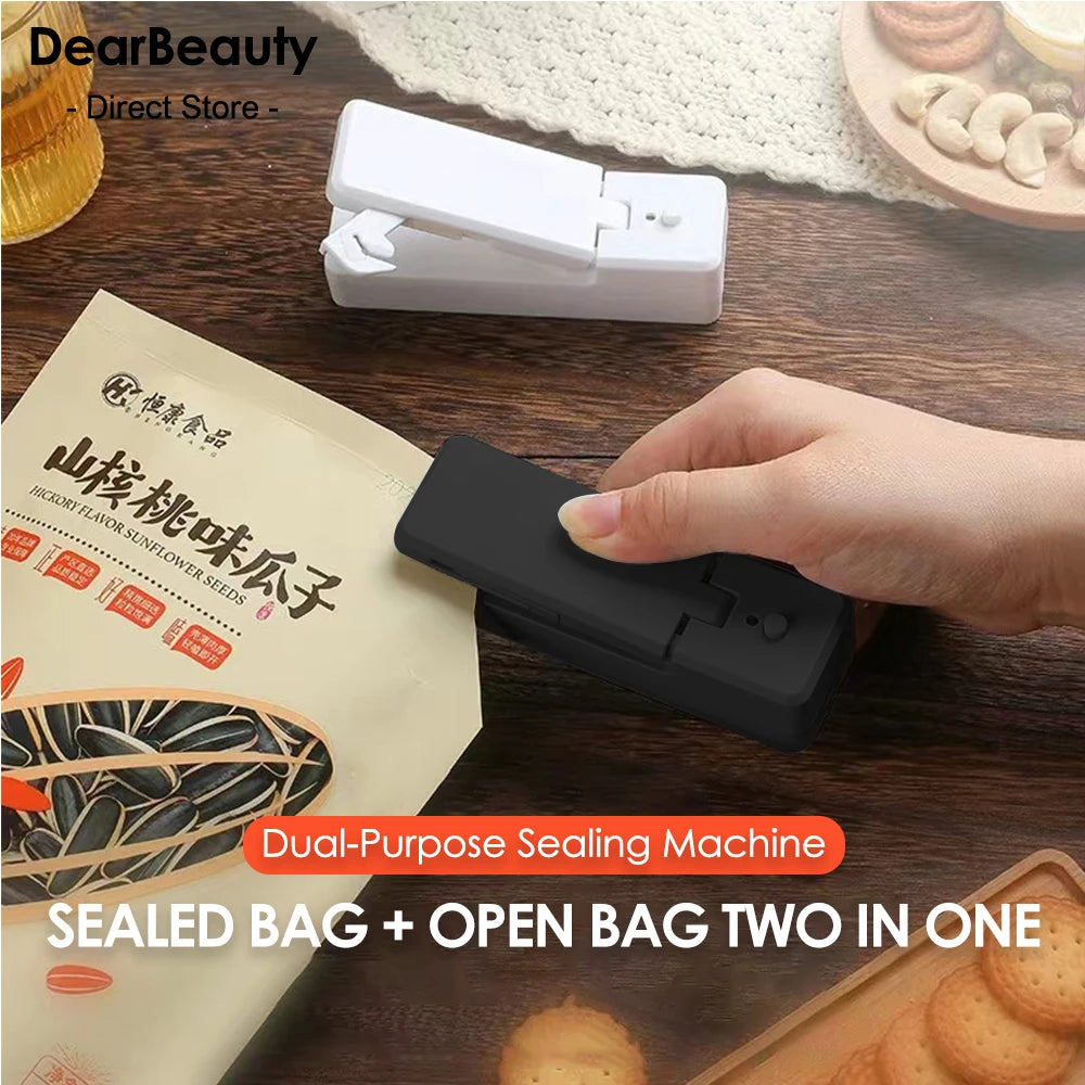 Mini sellador térmico, accesorios para el hogar, sellador de bolsas de plástico para almacenamiento en la cocina, alimentos, aperitivos, frutas y verduras