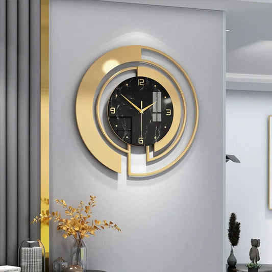 Living Room Light Luxury Wall Clock Fashion Home Clocks Watch Home Decoration Pendant Hotel Lobby Wall Hanging Watch Decor Clock