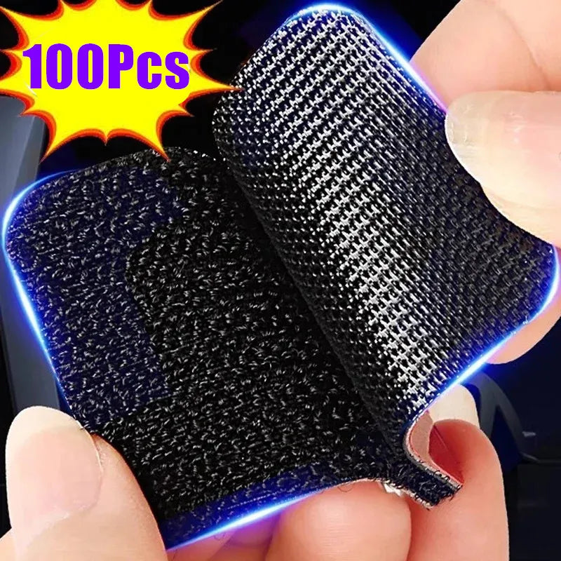 100/2pc New Carpet Fixing Stickers Double Faced High Adhesive Car Carpet Fixed Patches Home Floor Foot Mats Anti Skid Grip Tapes