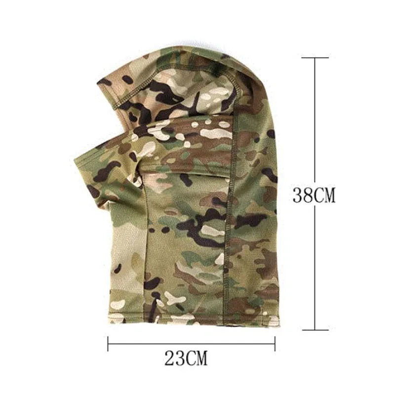 Multicam Tactical Balaclava Military Full Face Mask Shield Cover Cycling Army Airsoft Hunting Hat Camouflage Balaclava Scarf