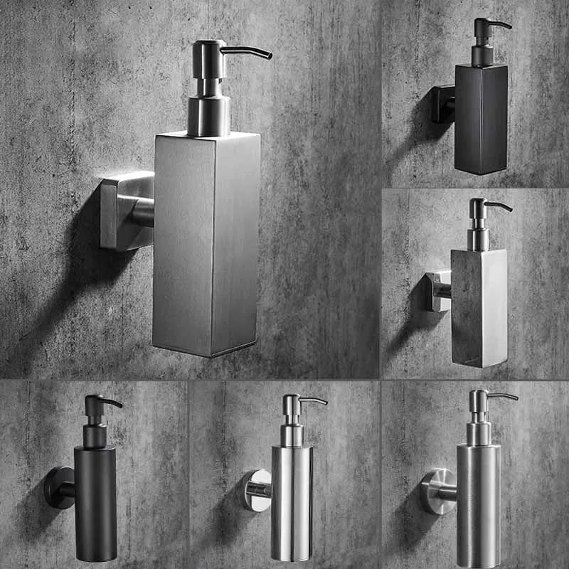 Liquid Soap Dispenser Bathroom Wall Mounted Gold Stainless Steel Shower Gel Detergent Shampoo Bottle For Kitchen Hotel Home