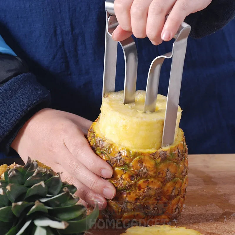 Trancheuse à fruits et ananas, éplucheur, coupe-parer, outil facile de cuisine, en acier inoxydable ou en plastique, articles de coupe gadget de haute qualité