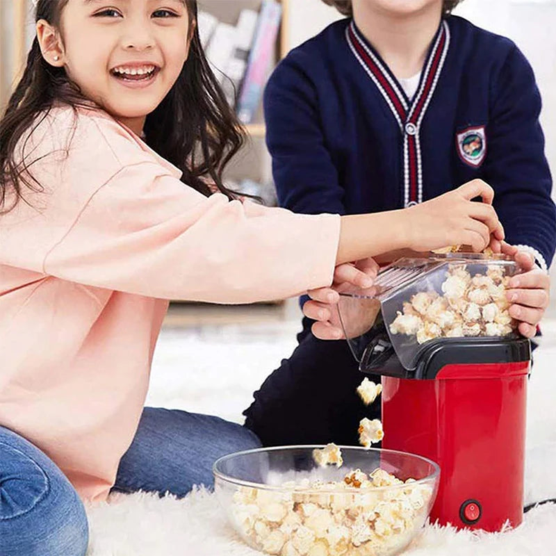 110V/220V Popcorn Machine Household Healthy Hot Air Oil Free Corn Popcorn Maker For Kitchen Kids Home-made Popcorn Movie Snack