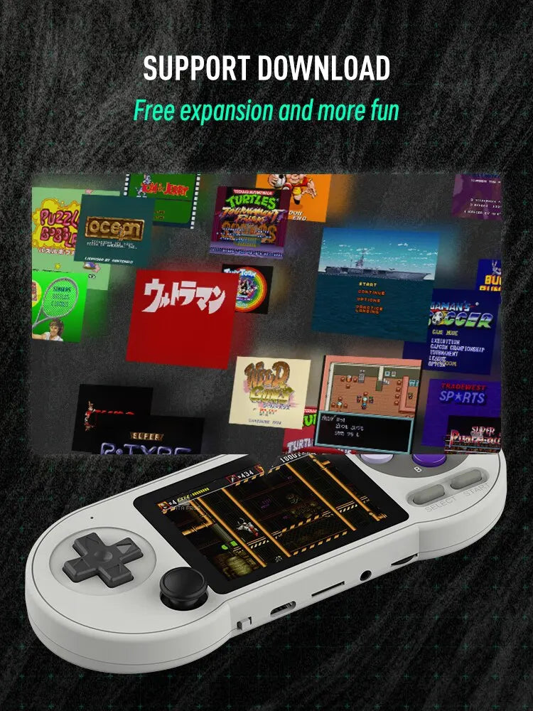 DATA FROG SF2000 Console de jeu Portable 3 pouces IPS Consoles de jeux rétro 6000 jeux intégrés jeux vidéo rétro pour les enfants