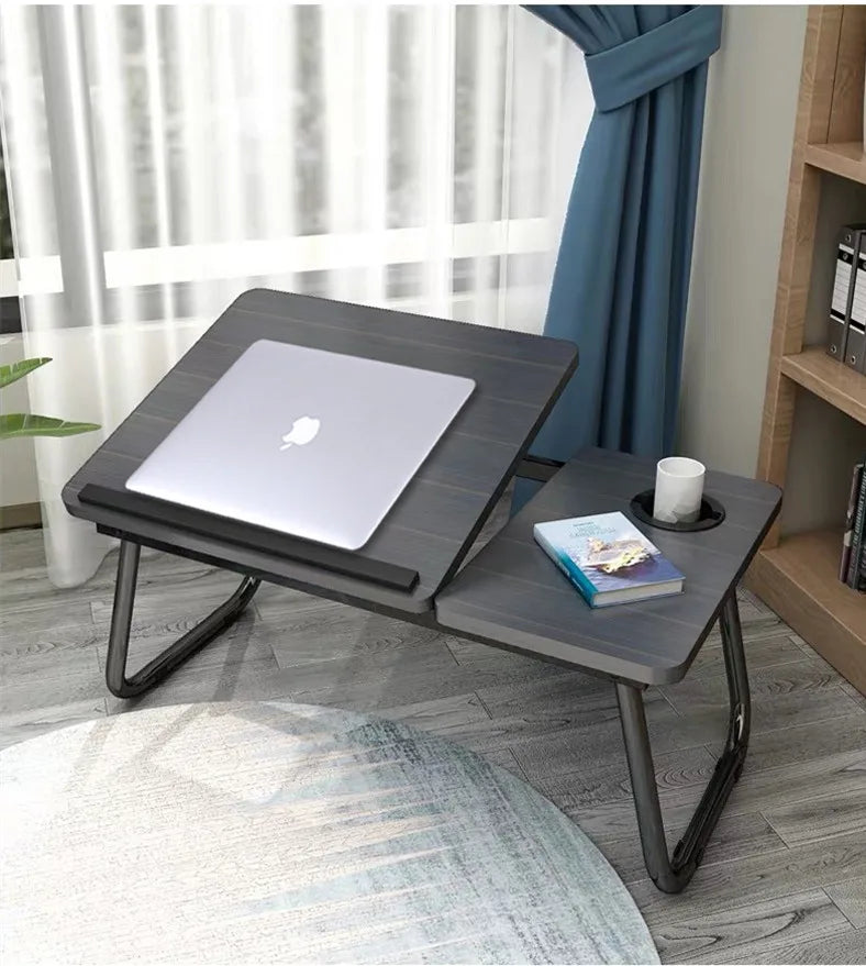 Bureau d'ordinateur pour ordinateur portable, hauteur réglable, chambre à coucher assise au sol, bureau Mobile, dortoir, Table paresseuse, Mini Table pliable