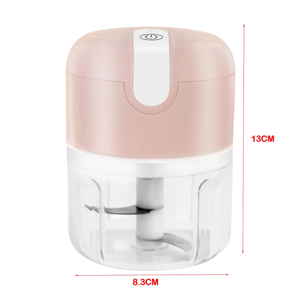 Mini Electric Mixers Kitchen Food Processor Garlic Chopper Vegetable Chili Chopper USB Home Masher Machine Kitchen Gadgets