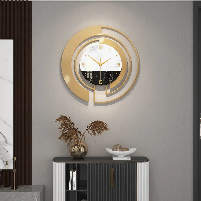 Silent Wall Clock Light Luxury Home and Decoration Household Modern Style Living Room Decor Clocks Art Decorative Fashion Design