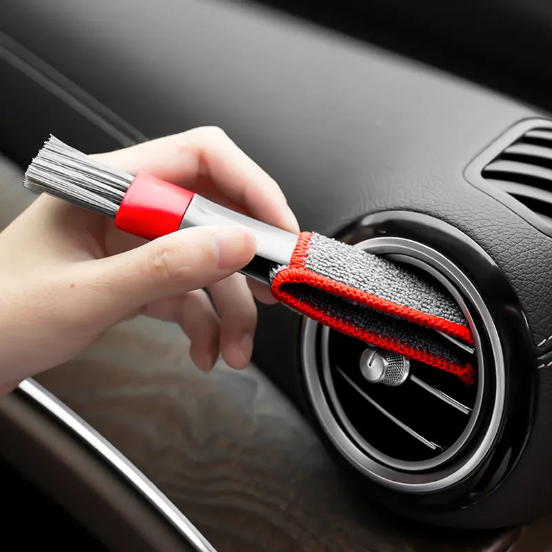 Outil de nettoyage de sortie de climatiseur de voiture, brosse à poussière polyvalente, accessoires de voiture, brosse de nettoyage intérieure polyvalente