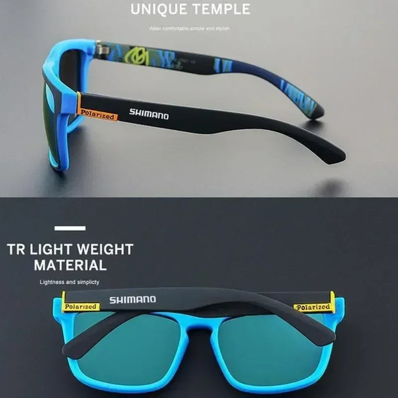 Shimano lunettes de soleil polarisées Protection UV400 pour hommes et femmes chasse en plein air pêche conduite lunettes de soleil vélo boîte en option