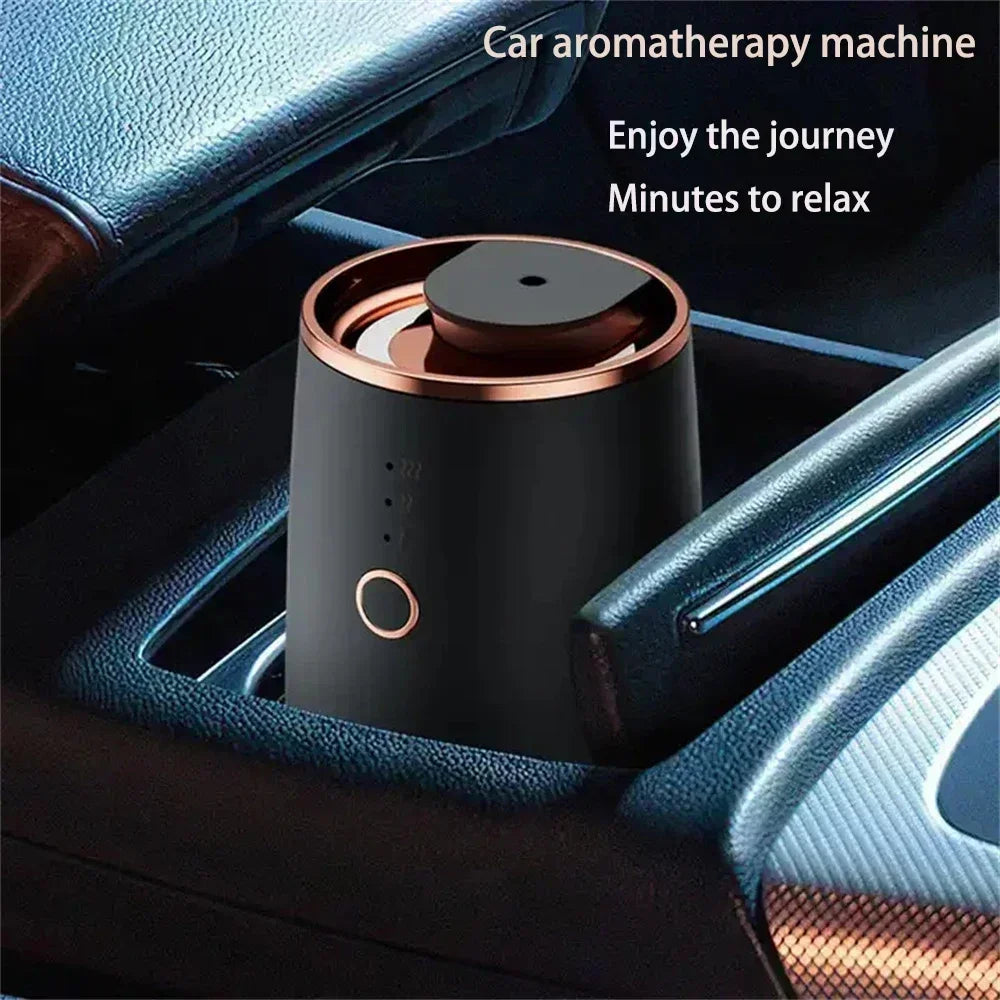 Diffuseur d'aromathérapie d'huile essentielle sans eau, électrique Portable pour bureau, Spa, maison, Mini voiture, synchronisation de pulvérisation, 9 lumières LED