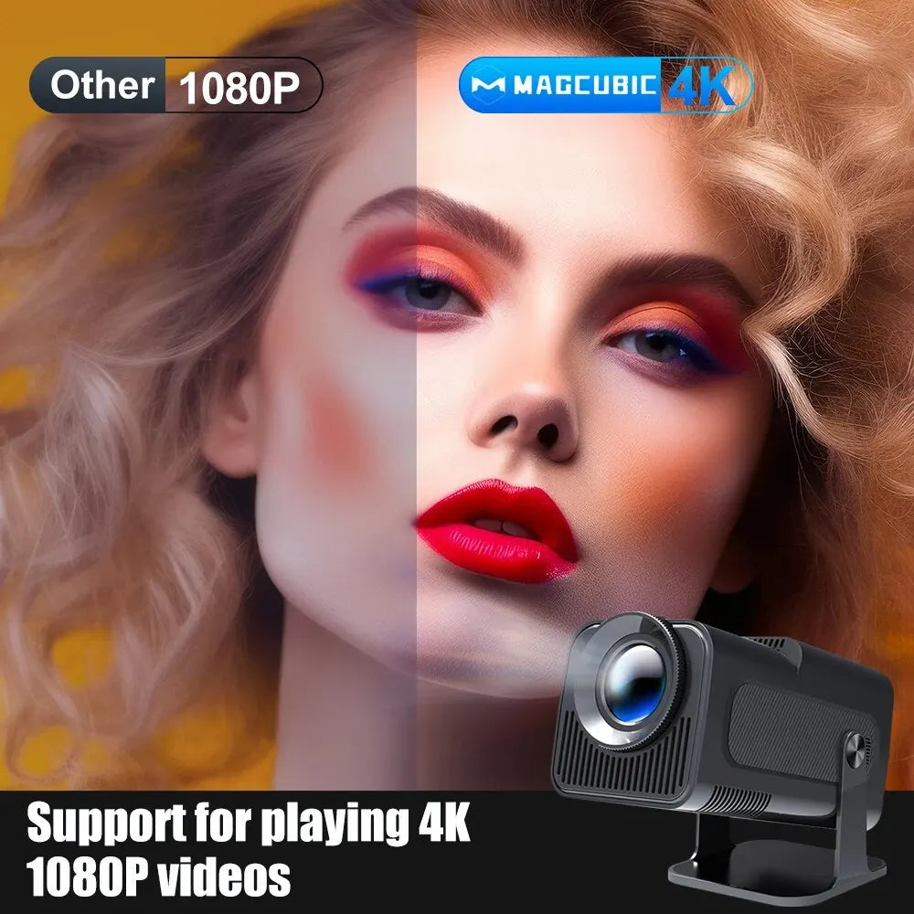 Proyector Magcubic Android 11 390ANSI HY320 4K nativo 1080P Dual Wifi6 BT5.0 cine al aire libre proyector portátil actualizado HY300