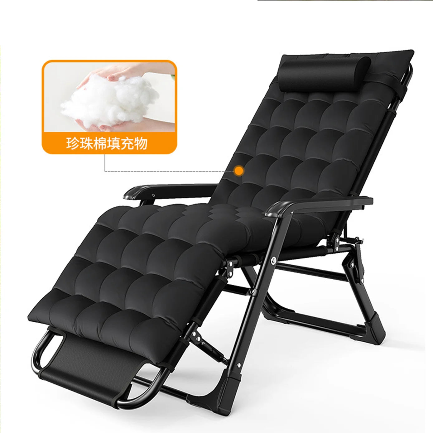 Cama plegable de altura ajustable, sillón reclinable multifuncional ultraligero para el hogar, conducción autónoma al aire libre, sillón reclinable plegable