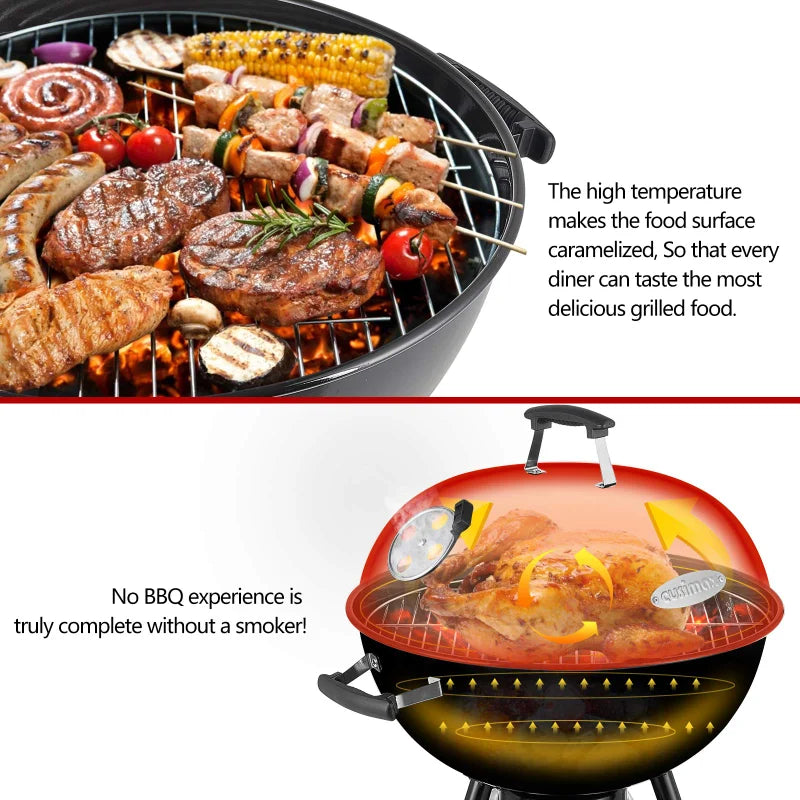 BBQ table Charcoal Grill Portable BBQ Grill Kettle 22.5 inch, Outdoor Grills & Smokers for Patio Backyard Barbecue camping oven