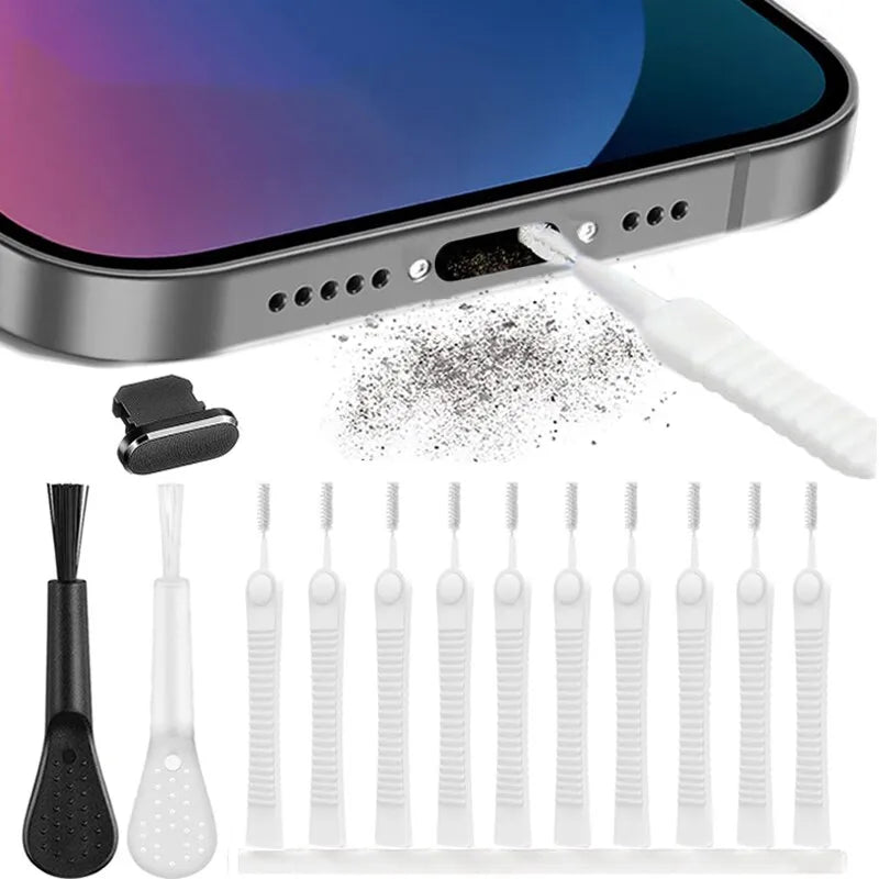 Kit d'outils de nettoyage pour haut-parleur de téléphone portable, 13 pièces, pour iPhone 14 13 Pro Max, écouteurs, Port de Charge, brosse de nettoyage anti-poussière