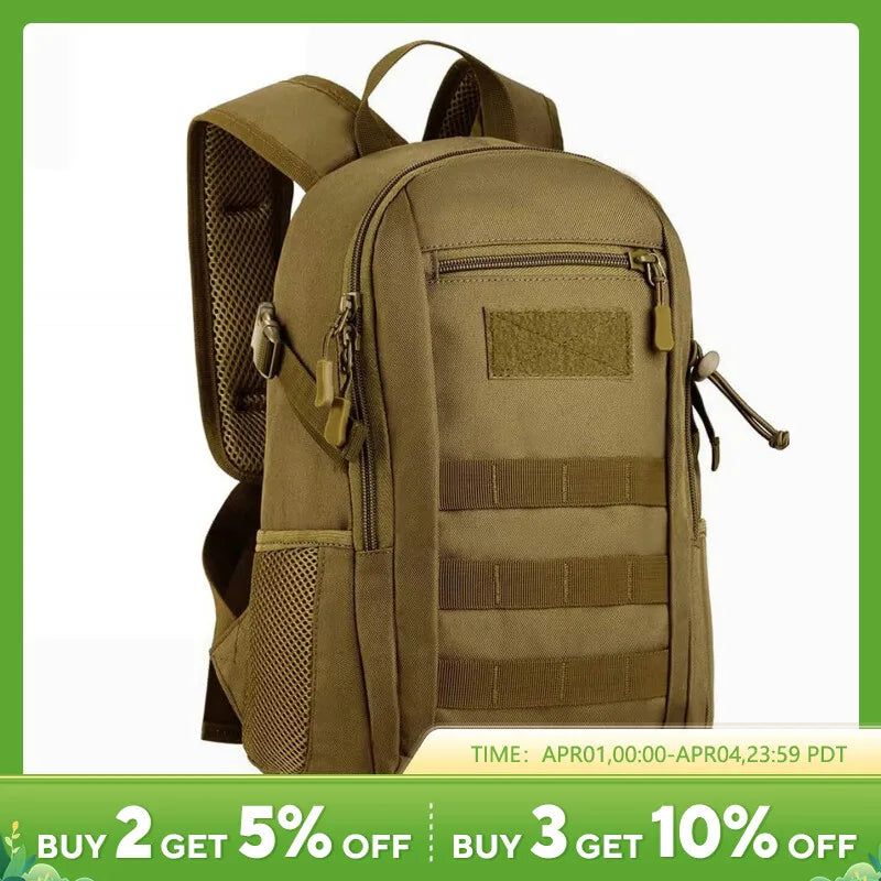 Sac à dos tactique militaire étanche de 15l, pour voyage en plein air, Sport, Camping, Trekking, pêche, chasse