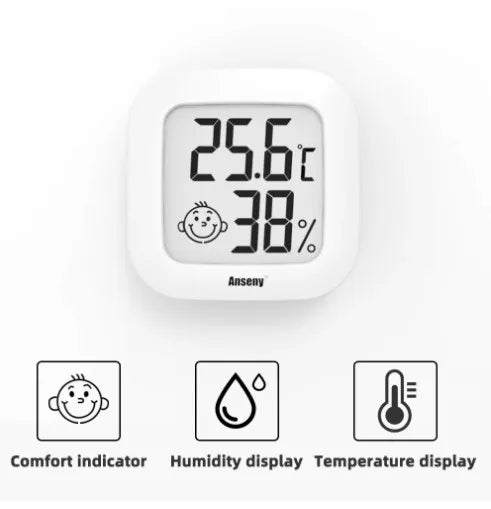 Thermomètre et hygromètre numérique LCD pour pièce intérieure, capteur électronique de température et d'humidité, jauge, Station météo pour la maison