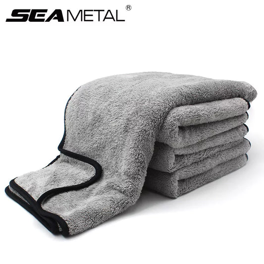 Serviette de lavage de voiture en microfibre 75x35 60x40cm, séchage rapide, nettoyage automatique, tissu Extra doux, Absorption d'eau élevée, accessoire de lavage de voiture