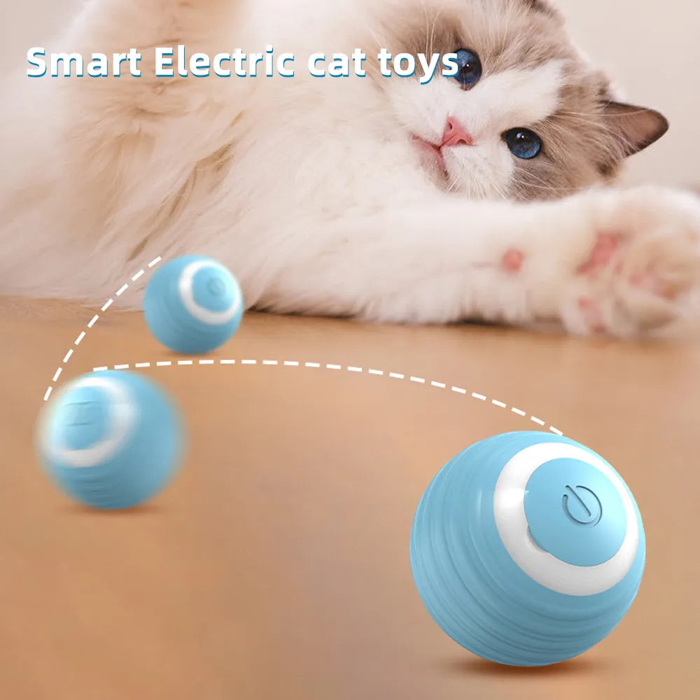 Balle Interactive pour chat, jouets intelligents pour chiens, jouet électronique interactif pour chat, boule magique à roulement automatique d'intérieur, accessoires de jeu pour chat