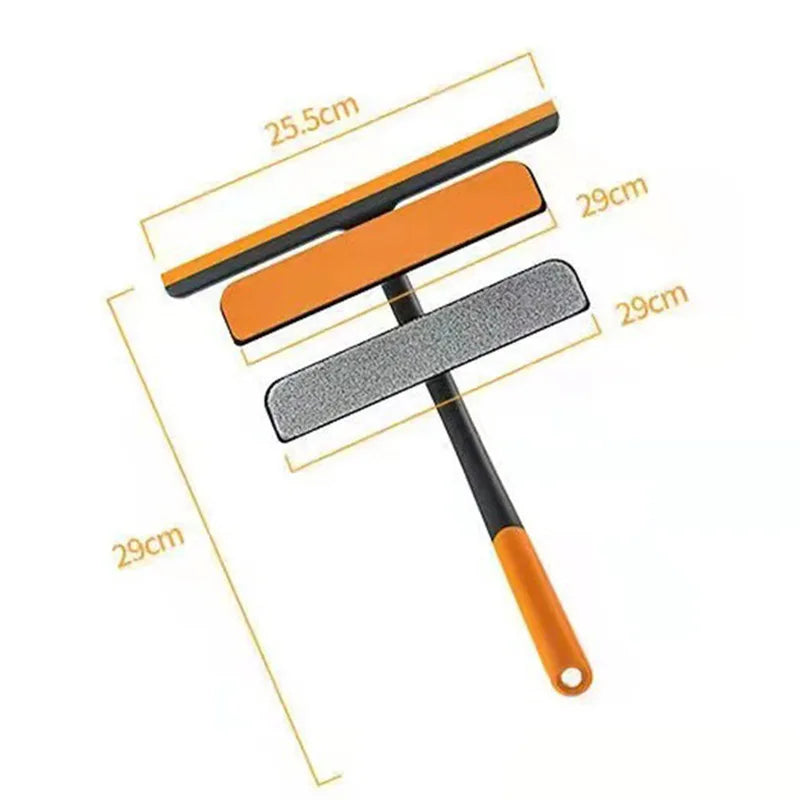 Shower Squeegee Glass Clean Scraper Washing Wiper Hanger Floor Window Cleaning Household Water Wall Hanging Mirror with Handle