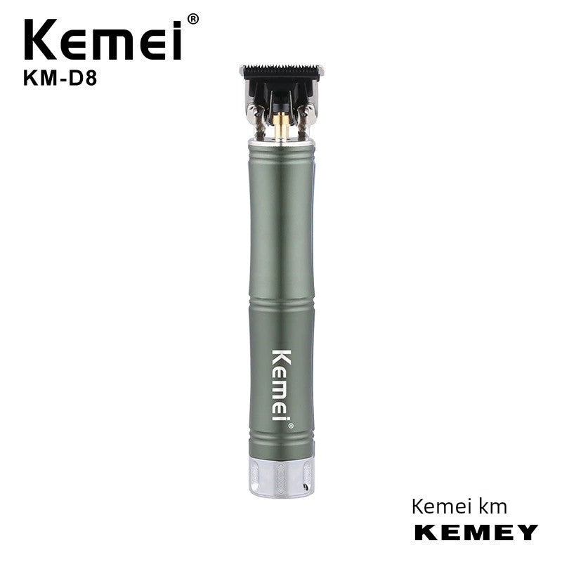 Kemei KM-D8 Men's All-Metal Hair Clipper Hair Salon Carving Electrical Hair Cutter USB Rechargeable Electric Clipper