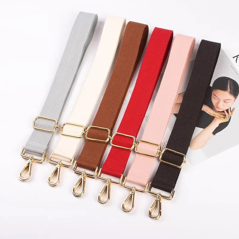 Nylon Bag Strap Solid color Woman Colored Straps for Crossbody Messenger Shoulder Bag Accessories Adjustable  Belts Straps