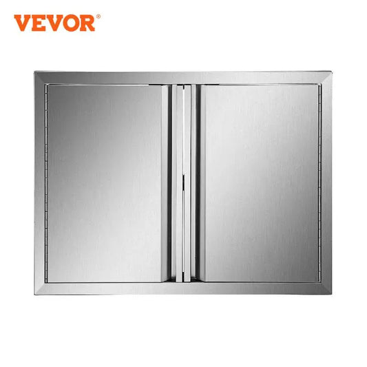 VEVOR, puerta de acceso para gabinete de barbacoa de acero inoxidable con manija empotrada para cocina interior/exterior, isla para barbacoa, fregadero de cocina, chimenea