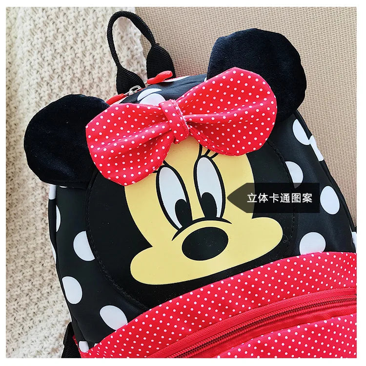 Mochila de dibujos animados de Disney para bebés, niños y niñas, Minnie, Mickey Mouse, mochila escolar encantadora para niños, mochila escolar para guardería, regalo para niños