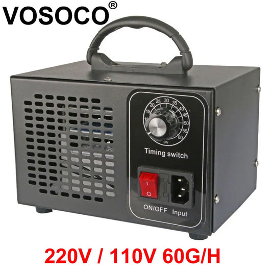 60g/h Ozone generator Timing machine Remove odor Formaldehyde removal air purifier Ozone machine Deodorize air cleaner 220/110V