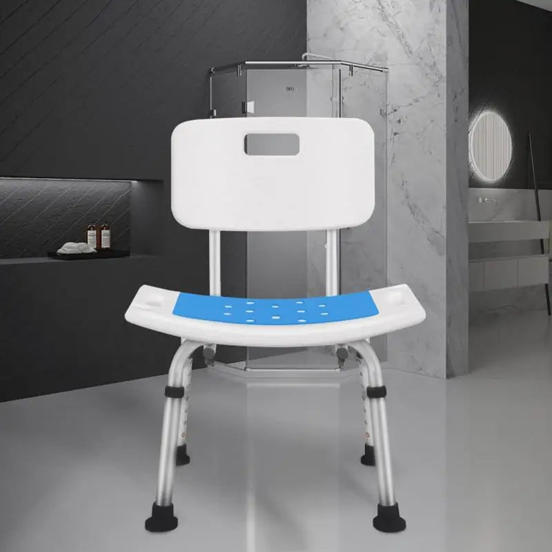 Chaise de salle de bain et de douche, coussin de chaise de bain pour personnes âgées, tabouret de meuble, banc de douche, antidérapant, bleu