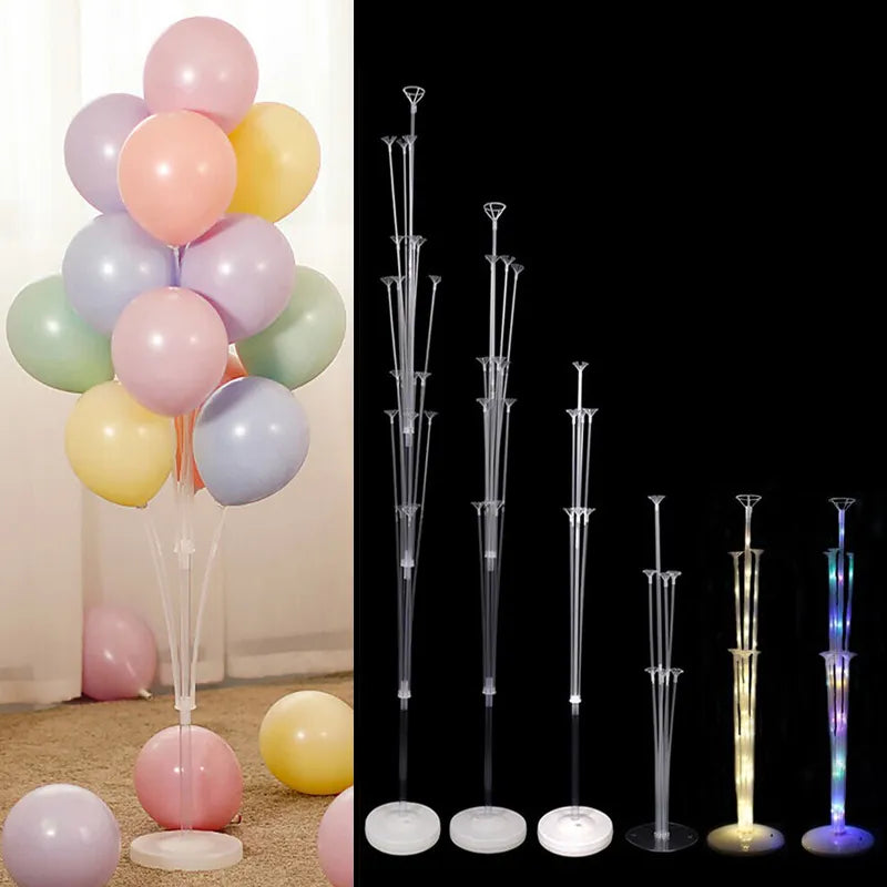 Support de ballons d'anniversaire, Tubes de bâtons de ballons, décoration de fête d'anniversaire de mariage, réception-cadeau pour bébé pour enfants