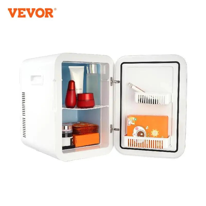 VEVOR-Mini refrigerador portátil de 20L, congelador, caja de hielo para almacenar cuidado de la piel, cosméticos, alimentos, bebidas para acampar, uso doméstico y en coche