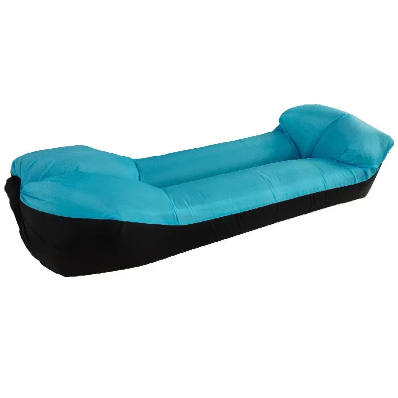 Productos de tendencia al aire libre, sofá cama inflable rápido, saco de dormir de buena calidad, bolsa de aire inflable, sofá de playa 240*70cm