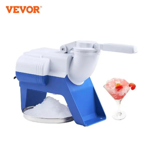 VEVOR 180W Snow Cone Machine Ice Shaver Electric Crusher Granizing Glass Blender Chopper Cool Colder for Home Kitchen Commercial