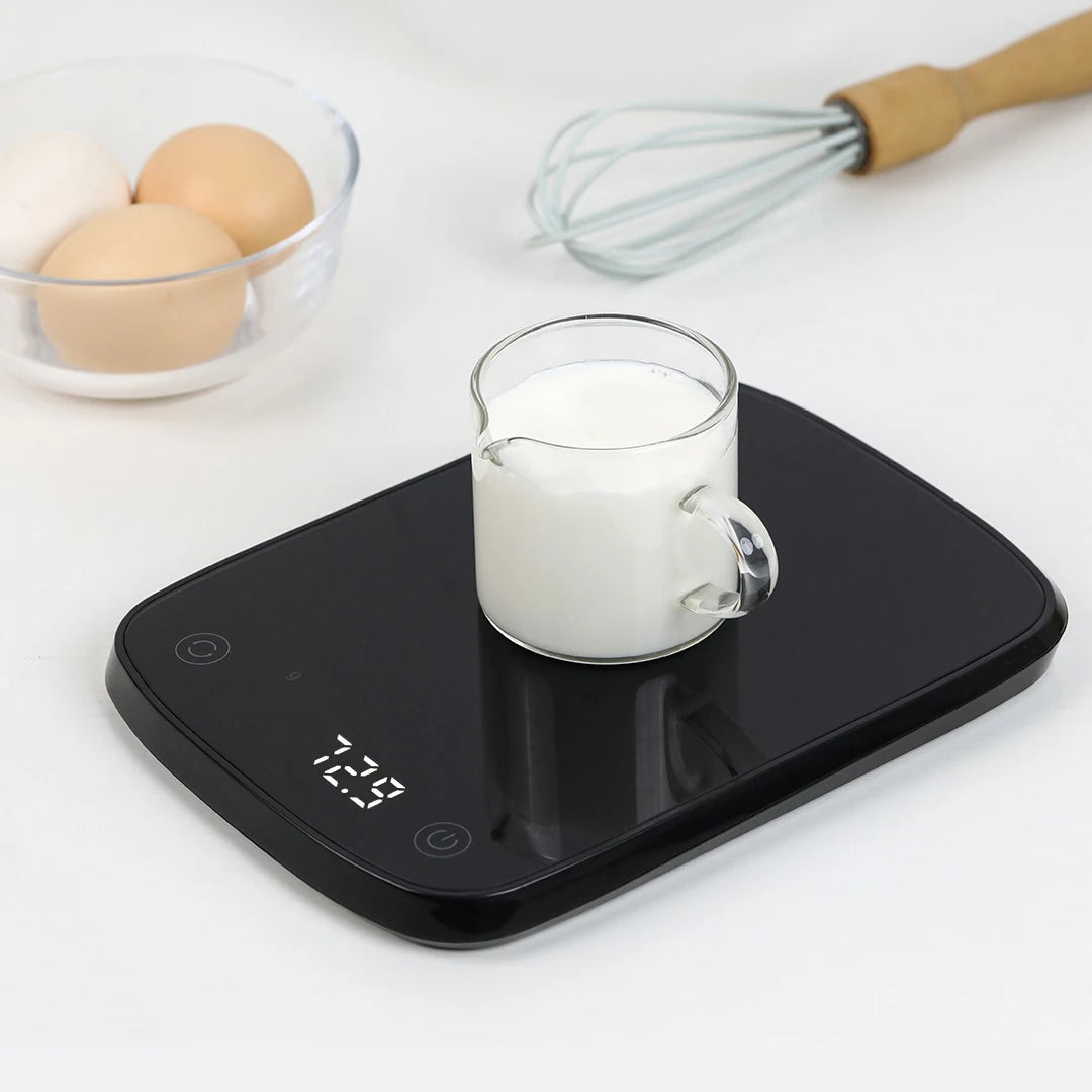 Báscula electrónica Digital DUKA ATuMan ES2 de alta precisión 0 ~ 5kg pantalla LED báscula de alimentos multifuncional para hornear cocina para el hogar