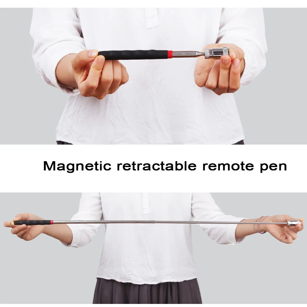 Mini stylo magnétique télescopique Portable, capacité d'outil pratique pour ramasser des boulons d'écrou, bâton de tige de ramassage extensible