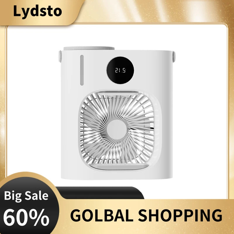 Lydsto-aire acondicionado portátil, ventiladores de escritorio, Enfriador de aire de 900ml, ventilador de pulverización de refrigeración por agua, ventilador de humidificación de escritorio USB, refrigeración por aire