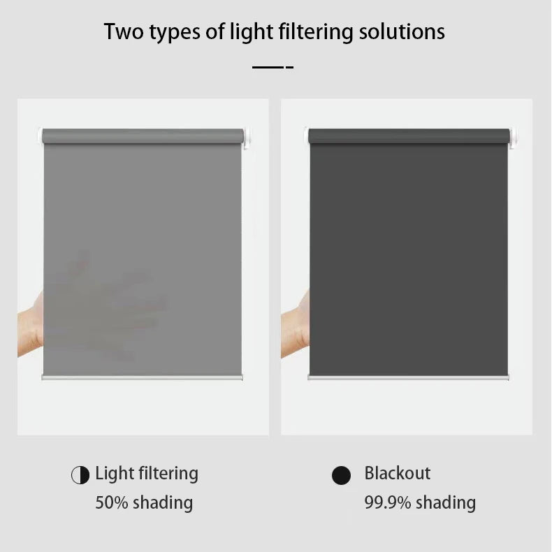 Persianas enrollables Shadzking de lujo para ventanas, persianas enrollables eléctricas motorizadas, Motor Wifi, persianas de ventana Alexa Google para hogar inteligente