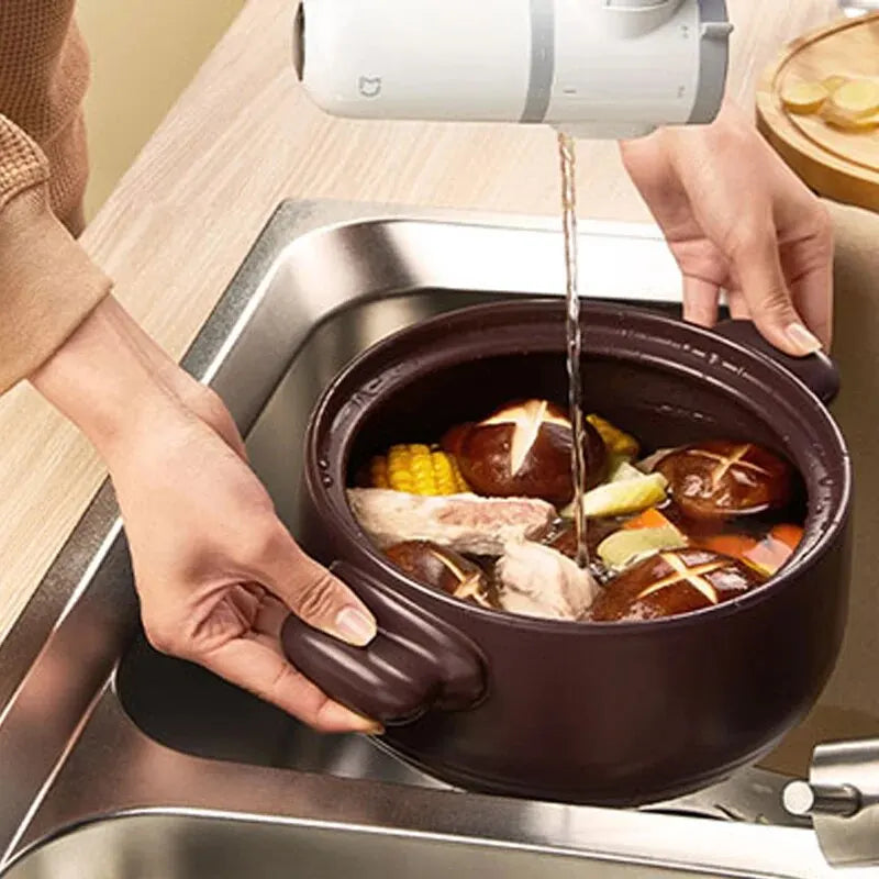 XIAOMI MIJIA filtre purificateur d'eau du robinet propre robinet de cuisine système lavable pour la maison buse élimination des bactéries charbon actif