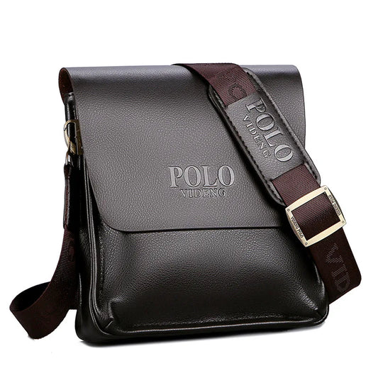 Le sac à bandoulière simple d'affaires de loisirs Polo sac vertical homme tendance sac à bandoulière incliné