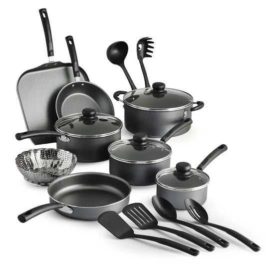 Tramontina Cookware Sets Primaware 18 Piece Non-stick Cookware Set, Steel Graynonstick Cookware Set for Kitchen