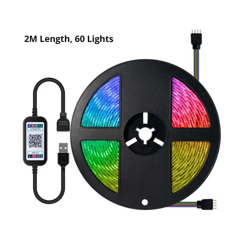 Fondo atmósfera tiras de luz 5050rgb color Bluetooth 5v juego de luces TV cabecera bar atmósfera luz