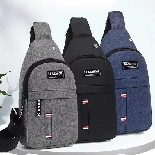 2023 bolso nuevo de pecho nuevos hombres Simple Nylon moda impermeable un bolso de hombro tipo bandolera