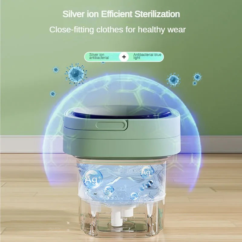 Machine à laver Portable pliable avec sèche-linge, Mini chaussettes automatiques pour sous-vêtements, 110v/220V, avec centrifugeuse 8L