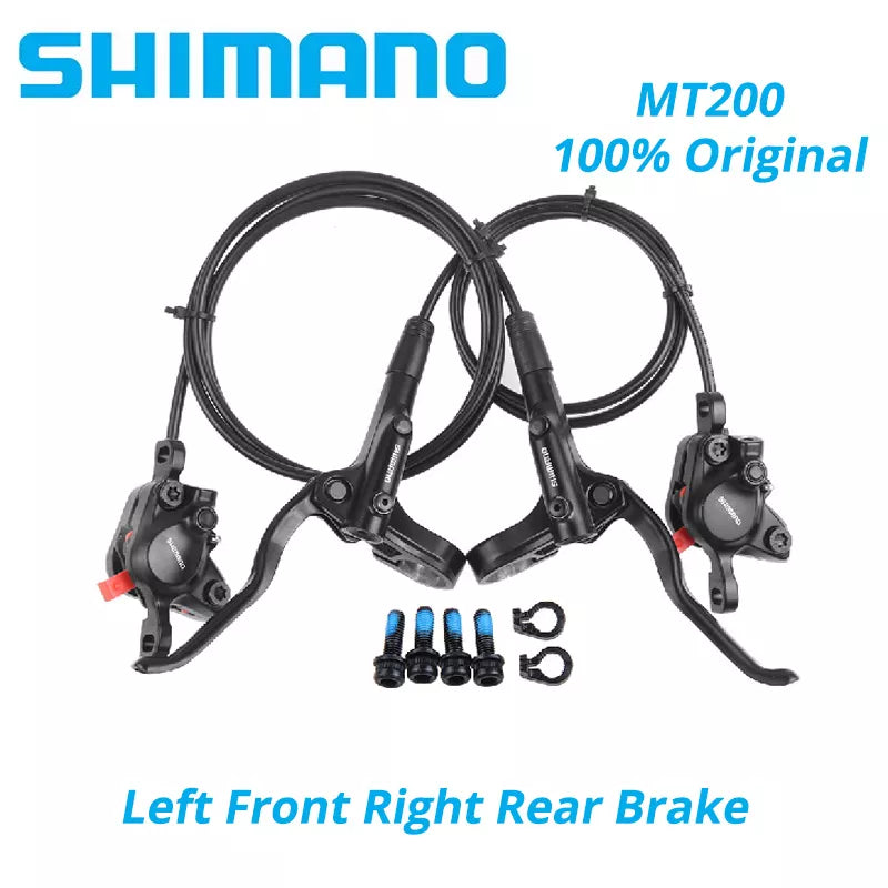 Original Shimano MT200 MT201 M315 vtt VTT frein à disque hydraulique MT200 freins 2 pistons 3 doigts levier en acier BL-MT200