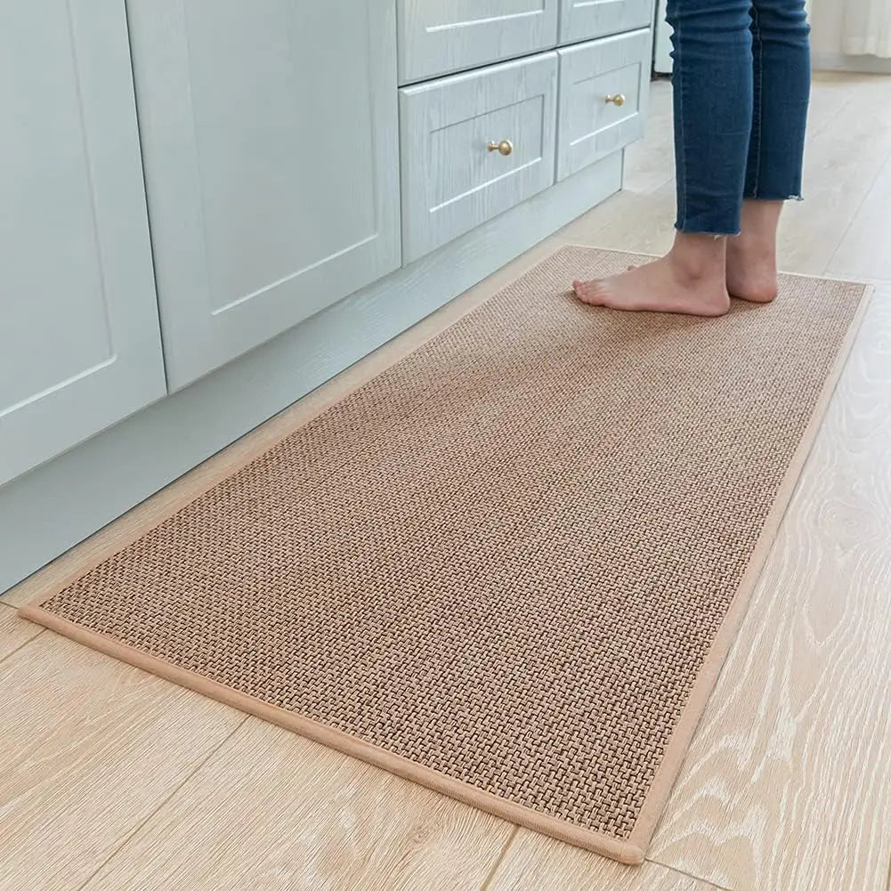 Kitchen Rugs and Mats Non Skid Washable Absorbent Runner Rugs for Kitchen Front of Sink Kitchen Mats for Floor Laundry Room Rug